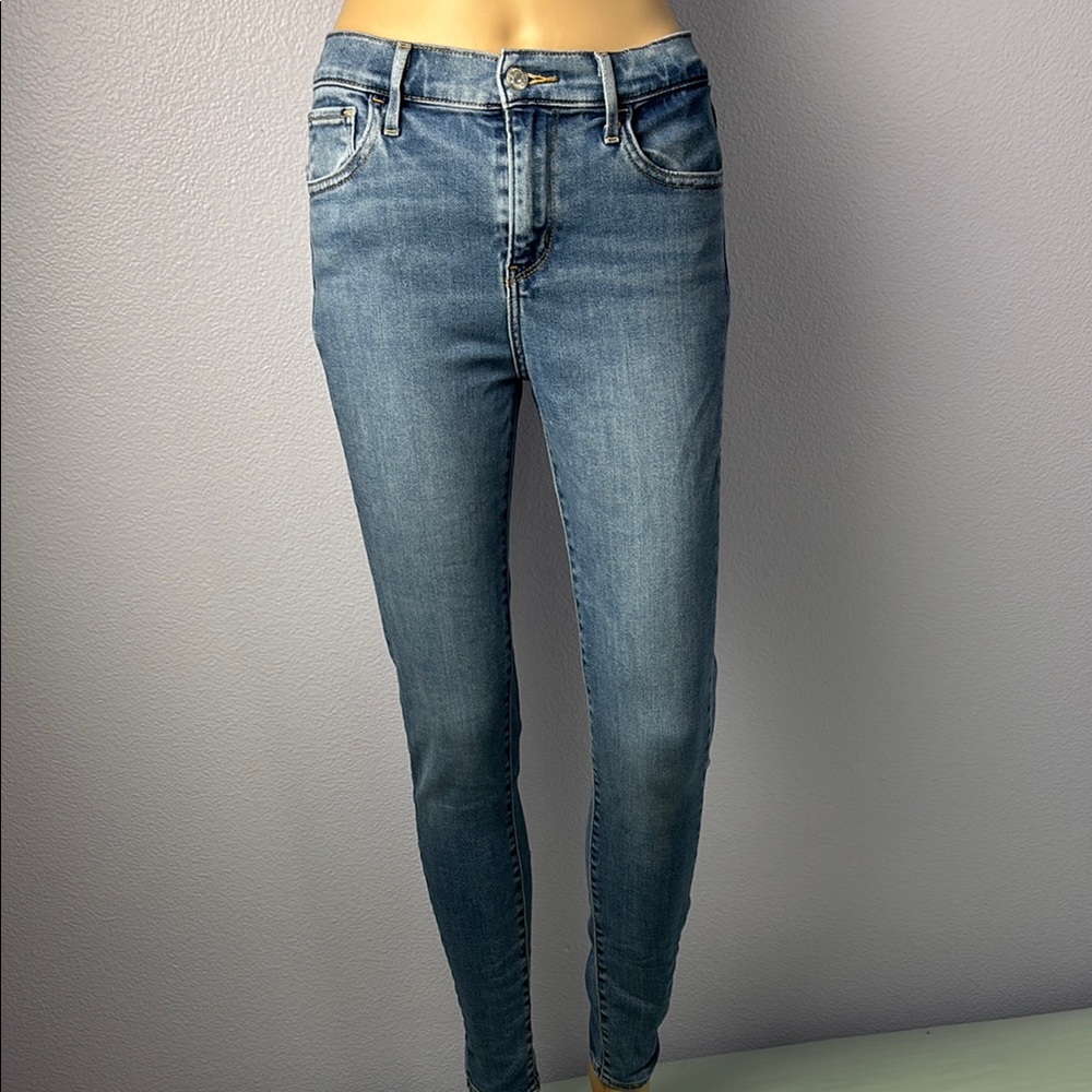 Classic Levi 760 High Rise Super Skinny Women's Blue Jeans